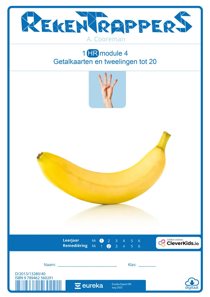 RekenTrapperS 1 HR mod 4 Basis | Getalkaarten en tweelingen tot 20