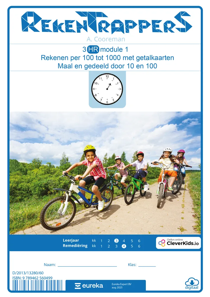 RekenTrapperS 3 HR mod 1 | Rekenen per 100 tot 1000 met getalkaarten. Maal en gedeeld door 10 en 100