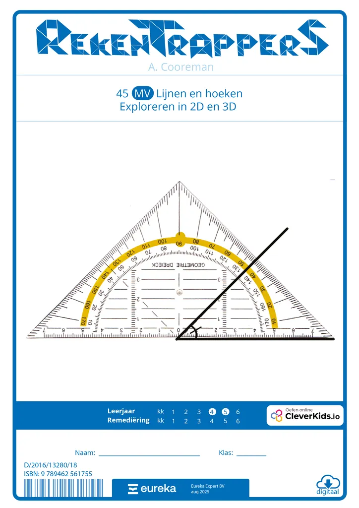 RekenTrapperS 45 MV | Lijnen en hoeken, exploreren in 2D en 3D