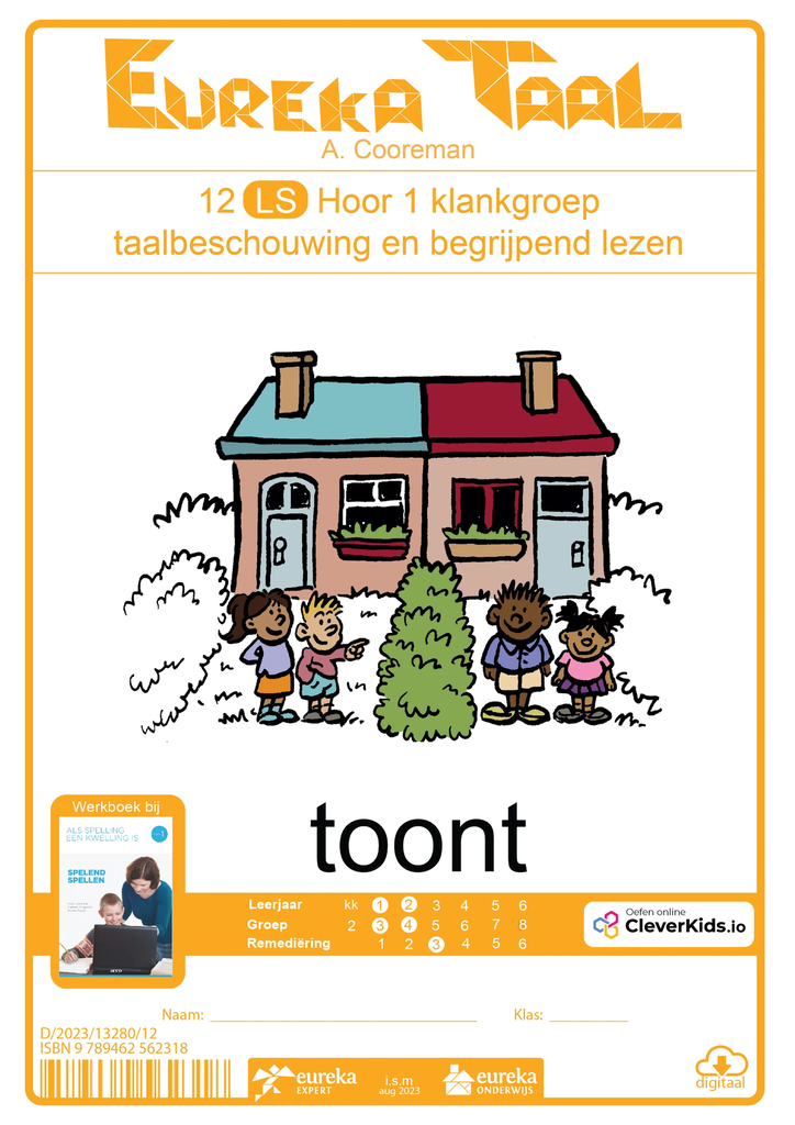 Eureka Taal 12 LS Hoor | Toont taalbeschouwing en begrijpend lezen