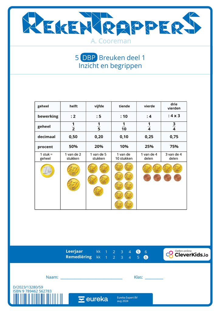 RekenTrappers 5 DBP Breuken deel 1 | Inzicht en begrippen