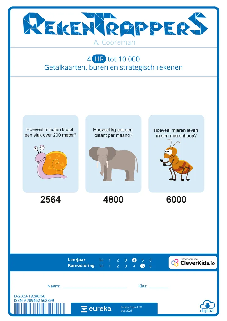 RekenTrappers 4 HR tot 10 000 | Getalkaarten, buren en strategisch rekenen