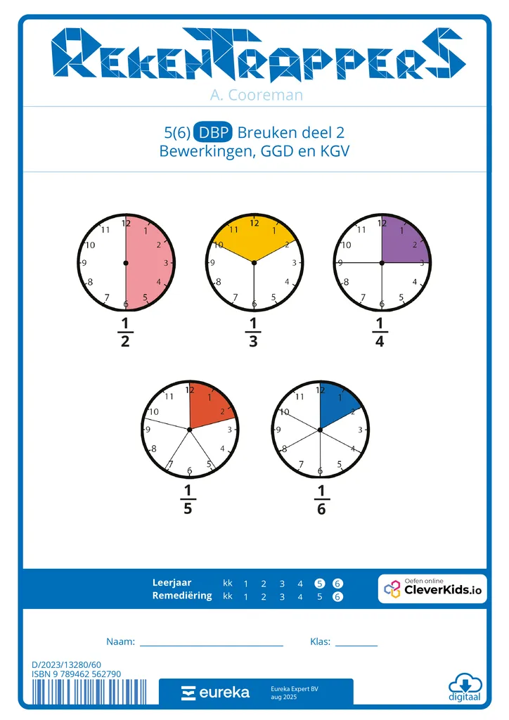 RekenTrappers 5(6) DBP Breuken deel 2 | Bewerkingen, GGD en KGV